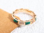 [Eternal Jewelry]SERPENTI RING PINK GOLD MALACHITE DIAMOND 3MM - 图片 9