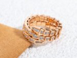 [Eternal Jewelry]SERPENTI RING PINK GOLD DIAMOND DOUBLE ROW - 图片 7