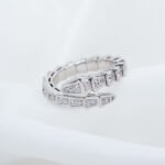 [Eternal Jewelry]SERPENTI RING SILVER DIAMOND PAVED 4MM - 图片 4
