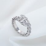 [Eternal Jewelry]SERPENTI RING SILVER DIAMOND PAVED 4MM - 图片 5