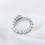 [Eternal Jewelry]SERPENTI RING SILVER DIAMOND PAVED 4MM - 图片 7