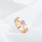[Eternal Jewelry]SERPENTI RING PINK GOLD MOP DIAMOND PAVED 4MM - 图片 4