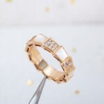 [Eternal Jewelry]SERPENTI RING PINK GOLD MOP DIAMOND PAVED 4MM - 图片 5