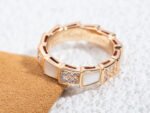 [Eternal Jewelry]SERPENTI RING PINK GOLD MOP DIAMOND PAVED 4MM - 图片 7