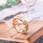 [Eternal Jewelry]SERPENTI RING PINK GOLD MOP DIAMOND PAVED 4MM - 图片 8
