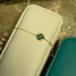 [Eternal Jewelry]SUN MALACHITE 1 DIAMOND PINK GOLD BRACELET - 图片 5