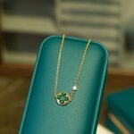 [Eternal Jewelry]SUN MALACHITE 1 DIAMOND PINK GOLD BRACELET - 图片 7
