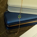 [Eternal Jewelry]SUN MALACHITE 1 DIAMOND PINK GOLD BRACELET - 图片 8