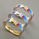 [Eternal Jewelry]H BRACELET DOTTED BORDER 12MM