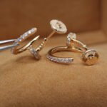 [Eternal Jewelry]JUSTE EARRINGS 12.75MM PINK GOLD DIAMOND - 图片 4