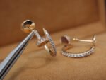 [Eternal Jewelry]JUSTE EARRINGS 12.75MM PINK GOLD DIAMOND - 图片 5