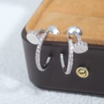 [Eternal Jewelry]JUSTE EARRINGS 12.75MM SILVER DIAMOND - 图片 3