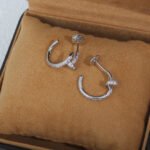 [Eternal Jewelry]JUSTE EARRINGS 12.75MM SILVER DIAMOND - 图片 10