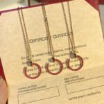 [Eternal Jewelry]JUSTE NECKLACE GOLD RED DIAMONDS - 图片 3