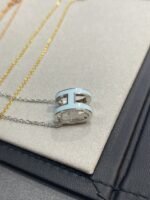 [Eternal Jewelry]POP H LIGHT BLUE NECKLACE - 图片 4