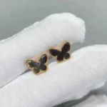 [Eternal Jewelry]BUTTERFLY DARK MOP  EARRINGS - 图片 2