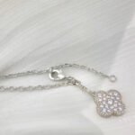 [Eternal Jewelry]CLOVER 5 MOTIFS SILVER DIAMONDS NECKLACE - 图片 6