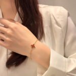 [Eternal Jewelry]COLOR STAR CARNELIAN PINK GOLD DIAMOND BRACELET - 图片 7