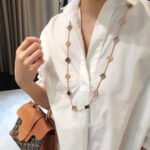 [Eternal Jewelry]CLOVER 20 MOTIFS DARK MOP DIAMOND  NECKLACE - 图片 7