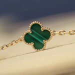 [Eternal Jewelry]CLOVER 20 MOTIFS MALACHITE DIAMOND NECKLACE - 图片 6