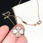 [Eternal Jewelry]CLOVER MOP DIAMOND ROSE GOLD NECKLACE - 图片 6