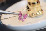 [Eternal Jewelry]BUTTERFLY RED DIAMOND ROSE GOLD NECKLACE - 图片 6