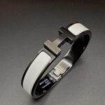 [Eternal Jewelry]H BRACELET 12MM BLACK WHITE CERAMIC - 图片 2