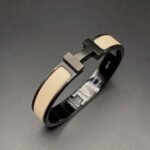 [Eternal Jewelry]H BRACELET 12MM BLACK BEIGE CERAMIC - 图片 4