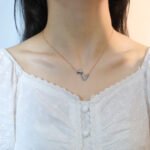 [Eternal Jewelry]VOLT SILVER DIAMOND PEDANT NECKLACE - 图片 4