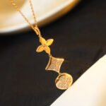 [Eternal Jewelry]STAR AND SUN DIAMOND PINK GOLD NECKLACE - 图片 3