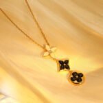 [Eternal Jewelry]STAR AND SUN ONYX PINK GOLD NECKLACE - 图片 5