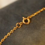 [Eternal Jewelry]SUN PEDANT PINK GOLD 1 DIAMOND NECKLACE - 图片 6