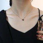 [Eternal Jewelry]SUN PEDANT PINK GOLD 1 DIAMOND NECKLACE - 图片 10