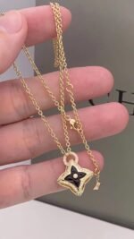 [Eternal Jewelry]STAR PEDANT PINK GOLD DIAMOND NECKLACE - 图片 3