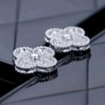 [Eternal Jewelry]CLOVER 1 MOTIFS DIAMOND STUD EARRINGS SILVER - 图片 6