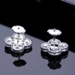 [Eternal Jewelry]CLOVER 1 MOTIFS DIAMOND STUD EARRINGS SILVER - 图片 7