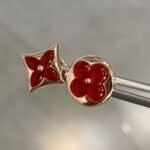 [Eternal Jewelry]STAR AND SUN PINK GOLD CARNELIAN STUD EARRINGS