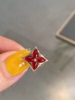 [Eternal Jewelry]STAR AND SUN PINK GOLD CARNELIAN STUD EARRINGS - 图片 4