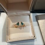[Eternal Jewelry]DREAM MALACHITE DIAMOND OPEN RING - 图片 3