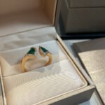 [Eternal Jewelry]DREAM MALACHITE DIAMOND OPEN RING - 图片 4