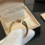 [Eternal Jewelry]DREAM MALACHITE DIAMOND OPEN RING - 图片 5
