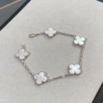 [Eternal Jewelry]CLOVER SILVER MOP 5 MOTIF BRACELET - 图片 2