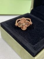 [Eternal Jewelry]CLOVER RIVERSIBLE PINK GOLD RING - 图片 4