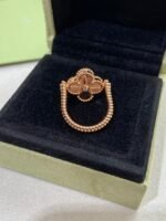 [Eternal Jewelry]CLOVER RIVERSIBLE PINK GOLD RING - 图片 5