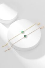 [Eternal Jewelry]CLOVER BRACELET MALACHITE 1 MOTIF - 图片 10