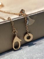 [Eternal Jewelry]DREAM MALACHITE DIAMOND PAVED PINK GOLD NECKLACE - 图片 6