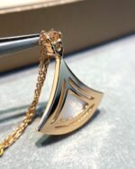 [Eternal Jewelry]DREAM MOP DIAMOND PAVED PINK GOLD NECKLACE - 图片 5