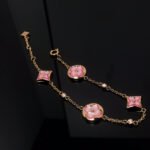 [Eternal Jewelry]STAR AND SUN 4 MOTIF PINK MOP PINK GOLD BRACELET - 图片 2