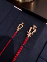 [Eternal Jewelry]FORCE 10 HALF DIAMOND PINK GOLD RED CORDERI LARGE AND MEDIUM MODEL - 图片 3