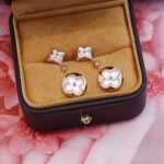 [Eternal Jewelry]STAR AND SUN PINK GOLD MOP DROP EARRINGS - 图片 9